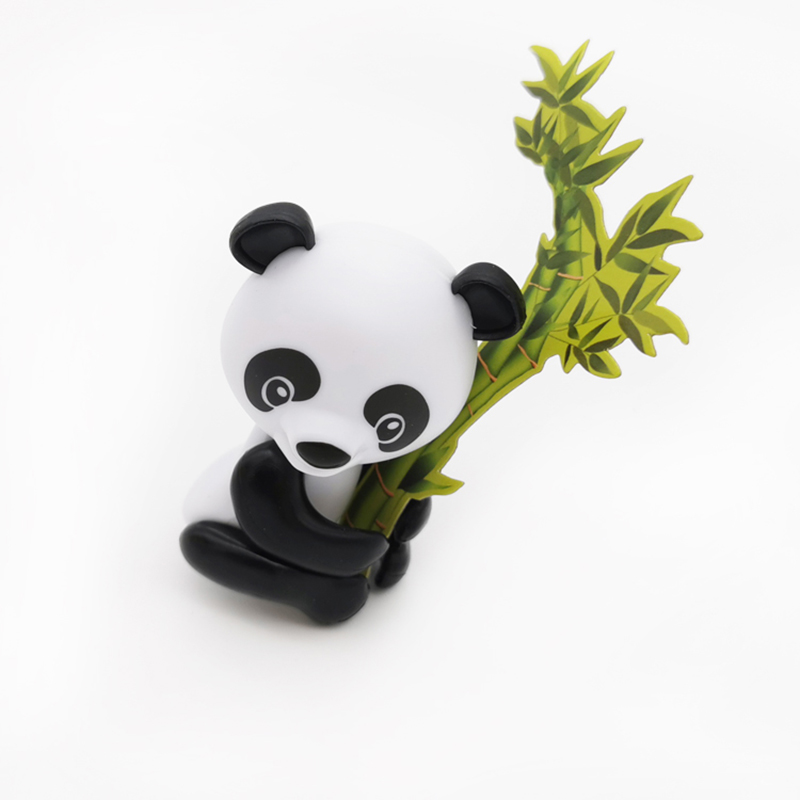 Kids Plastic Candy Toys Panda Finger Doll With Bamboo (1)