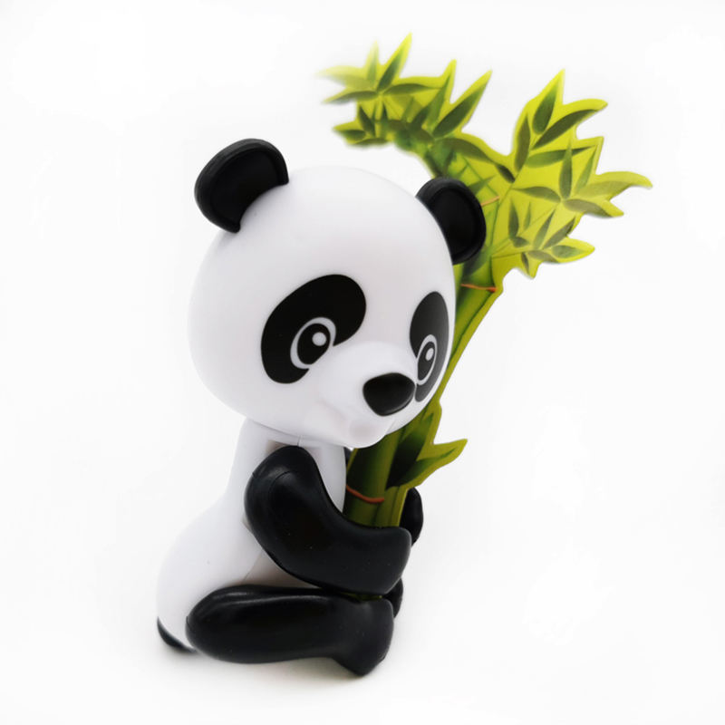 Kids Plastic Candy Toys Panda Finger Doll With Bamboo (2)